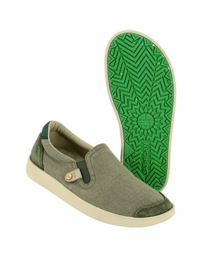 Slipper Kung Fu vintage-oliv