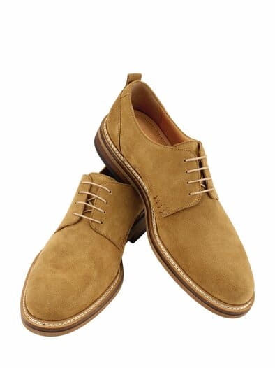 Wildleder-Derby karamellbraun