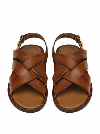 XX-Sandale cognac