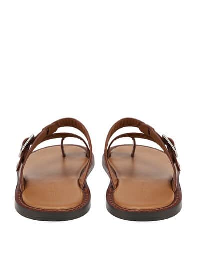 Riviera-Zehen-Sandale tabakblatt