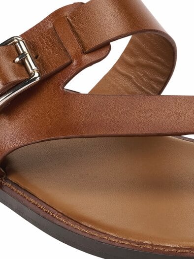 Riviera-Zehen-Sandale tabakblatt