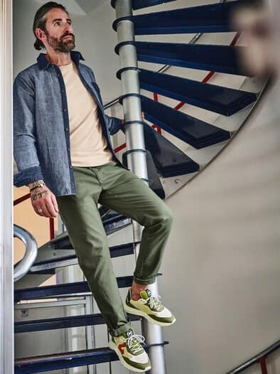 Collab-Sneaker Maru vanille/salbei