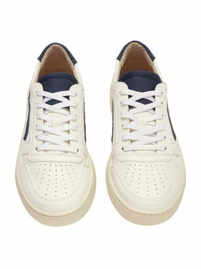 Unzen-Sneaker weiß/blau