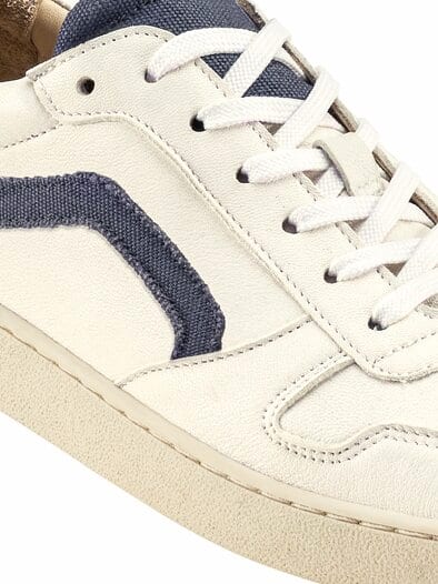 Unzen-Sneaker weiß/blau