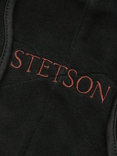 Leder-Baseballcap nachtschwarz