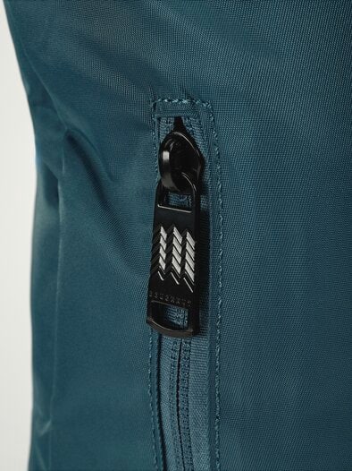 Collab-Rucksack Christopher petrol/limone
