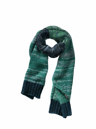 Mouline-Schal smaragd/navy
