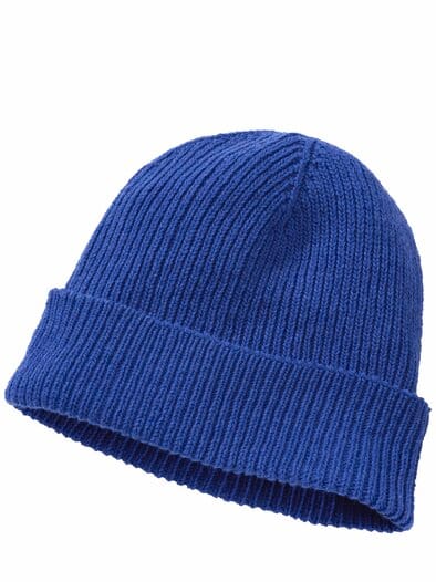 Pur-Ripp-Mütze royalblau