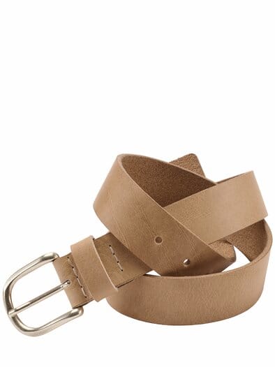 Heller Jeans-Gürtel naturledern