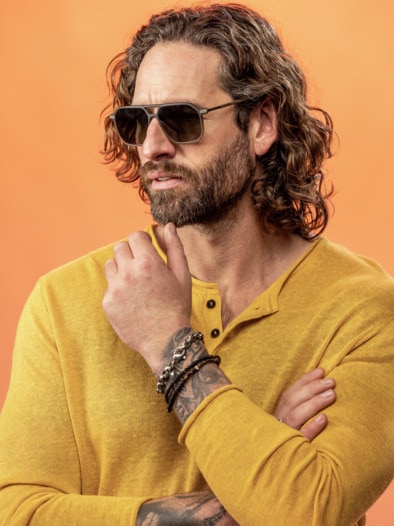 Sonnenbrille Jog walnuss-grün