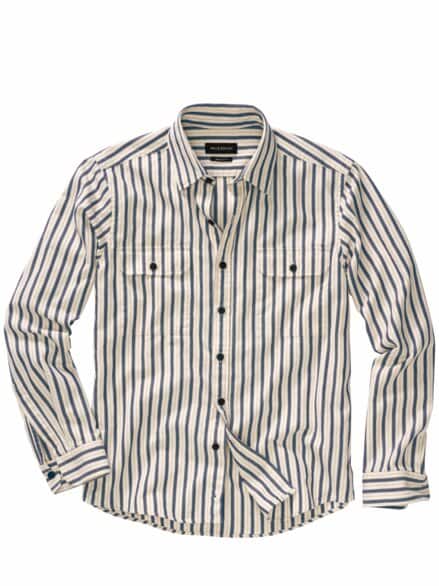 Patagonien-Hemd Streifen sand/gletscher