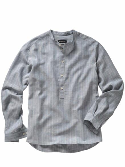 Auszeit-Schlupfhemd Streifen blassblau Auszeit-Schlupfhemd Streifen blassblau