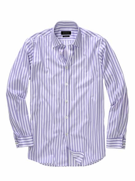 Klare-Linie-Hemd Streifen flieder