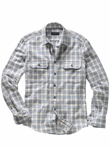 Flanellhemd Mont Blanc Karo blau/weiß Flanellhemd Mont Blanc Karo blau/weiß