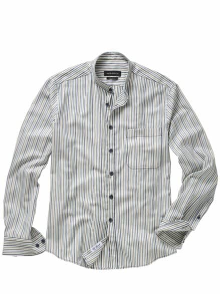 Basettis Streifenhemd blu