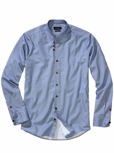Feinstreifenhemd Streifen hellblau Feinstreifenhemd Streifen hellblau
