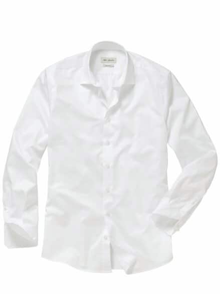 Satin-Hemd R.S.V.P. blanc