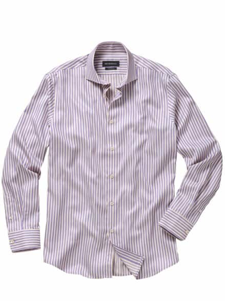 Streifenhai-Hemd fliederstreifen Streifenhai-Hemd fliederstreifen