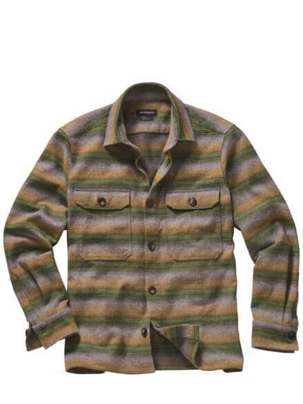 Flanell-Overshirt eukalyptus/weizen Flanell-Overshirt eukalyptus/weizen
