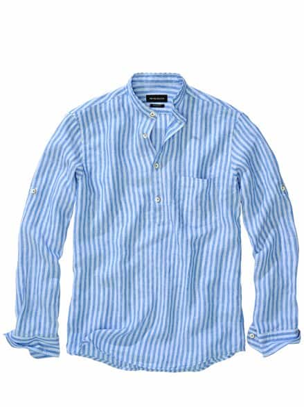 Halsfrei-Siesta-Hemd himmelblau Halsfrei-Siesta-Hemd himmelblau