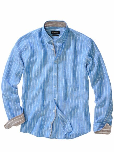 Trastevere-Leinenhemd denimblau Trastevere-Leinenhemd denimblau