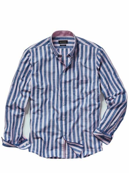 Ägäis-Hemd marine/rosa Ägäis-Hemd marine/rosa