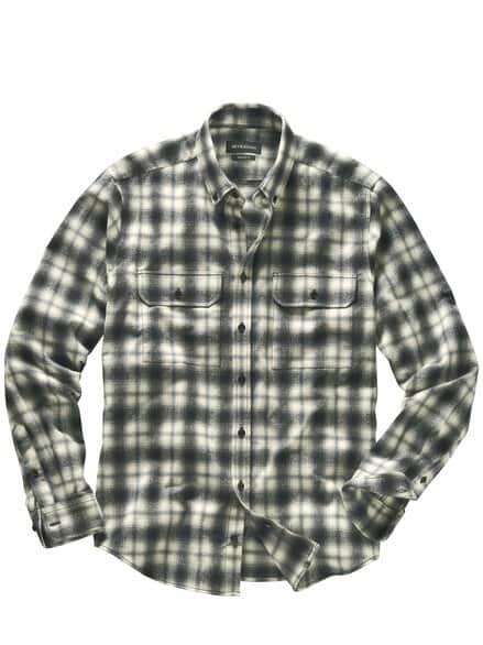 Schattenkaro-Overshirt salz/pfeffer