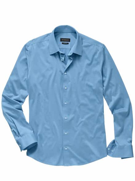 Jersey-Hemd himmelblau