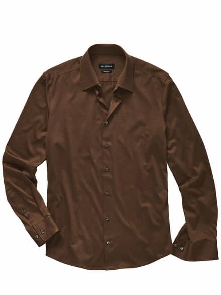 Jersey-Hemd edelbraun