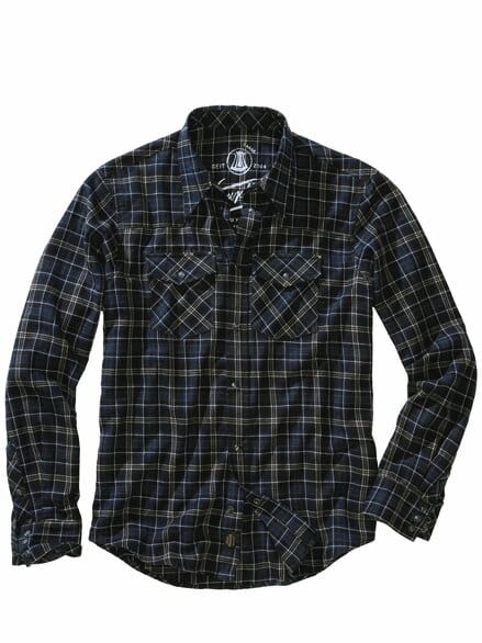 Flanellhemd Clint kohle/navy