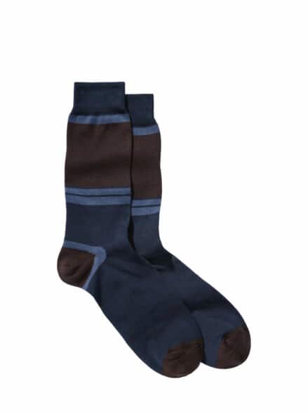 Lieblingssocke braun/blau