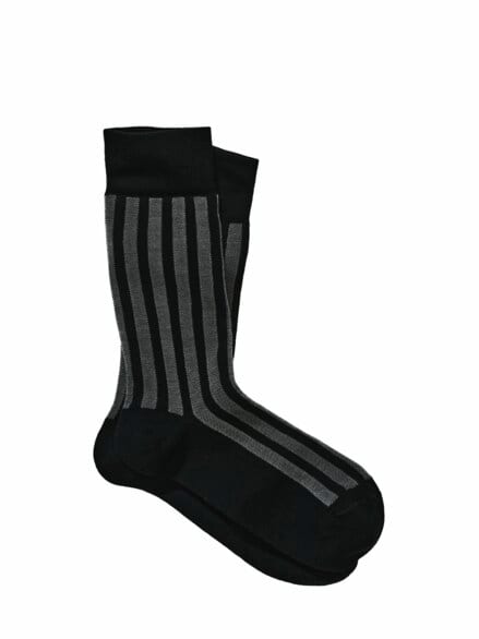 Unauffällige Streifensocke graphitstreifen