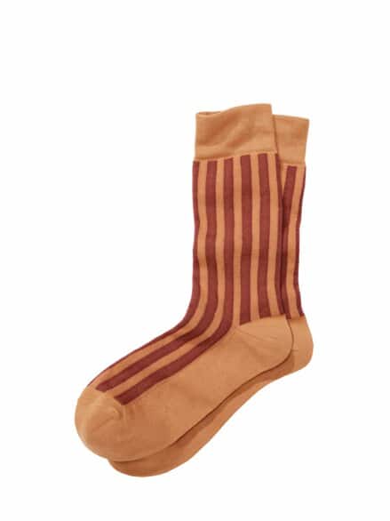 Unauffällige Streifensocke zitrusstreifen