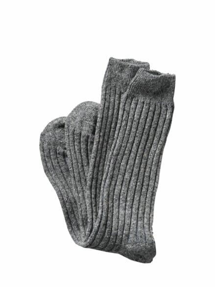 Warm-kalt-Socke grau