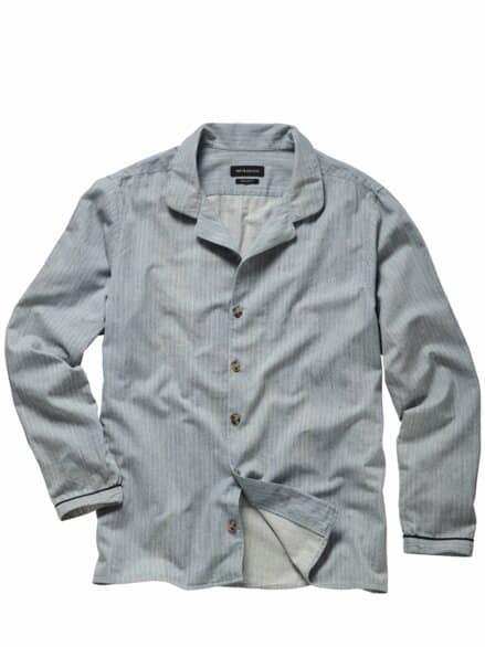 Rockiges Pyjamaoberteil himmlischblau