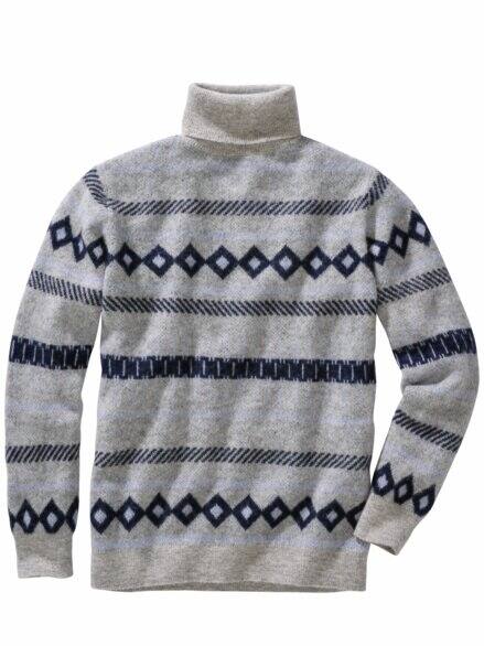 Jacquard-Rollneck multicolor