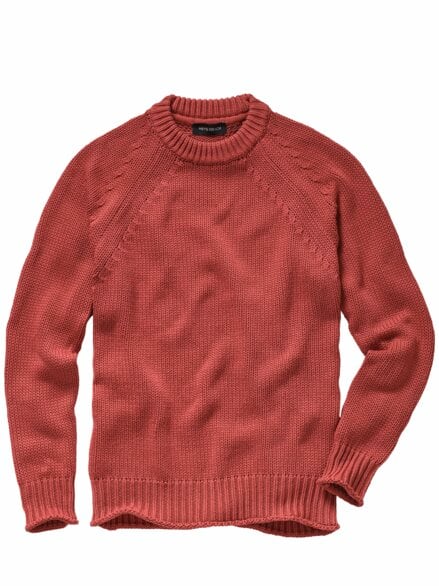 Fundierter Pullover blutorange Fundierter Pullover blutorange