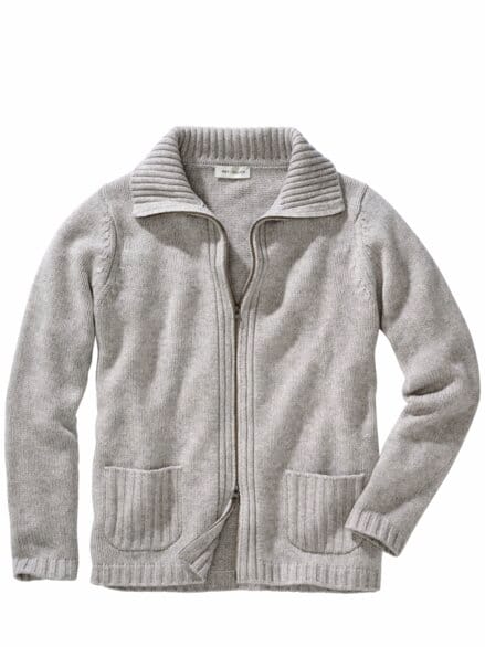 Edler Cardigan seltenes grau