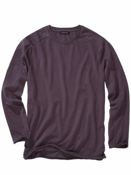 Getopptes Longsleeve pflaume
