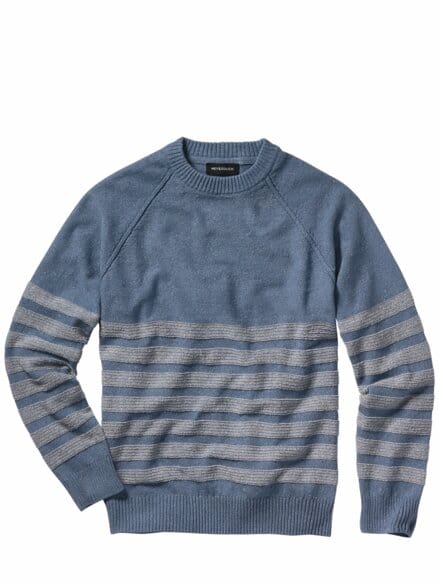 Kringel-Pullover steinblau