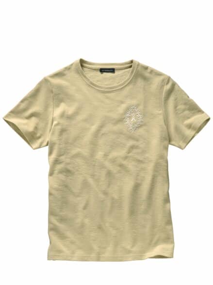 Felszeichen-Shirt currygrün Felszeichen-Shirt currygrün