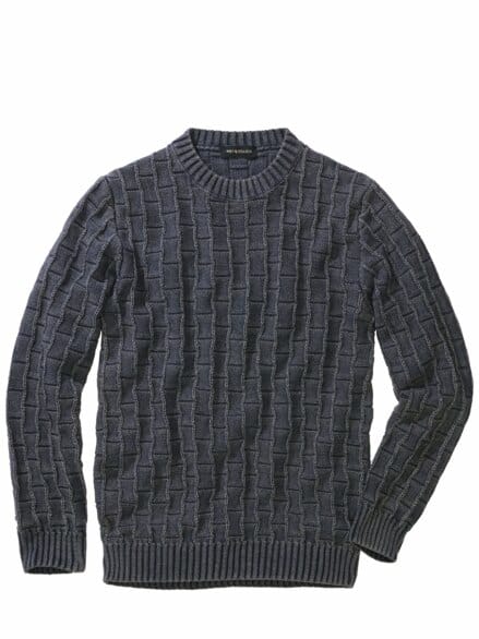 Grundstein-Pullover betonblau