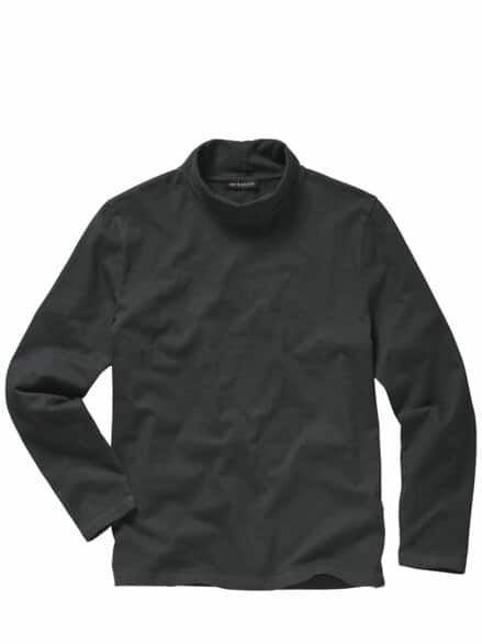 Hals-über-Kopf-Rollneck schwarz