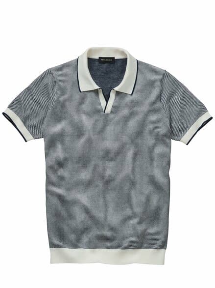 Feinstruktur-Polo tinte