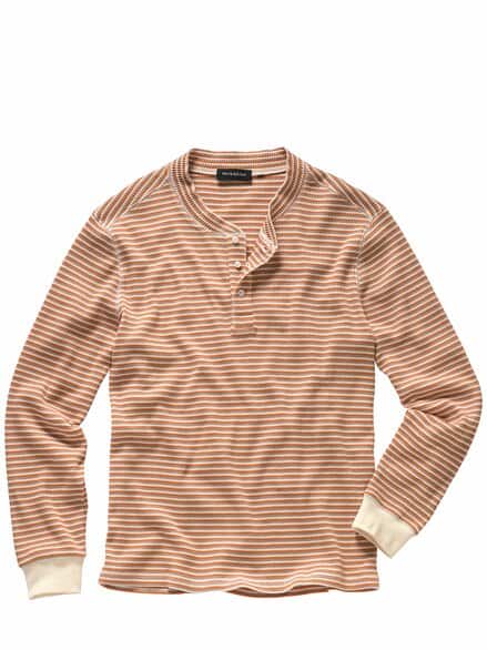 Streifen Henley orange Streifen Henley orange
