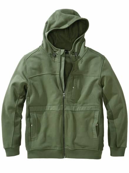 Hoodie-Jacket waldgrün