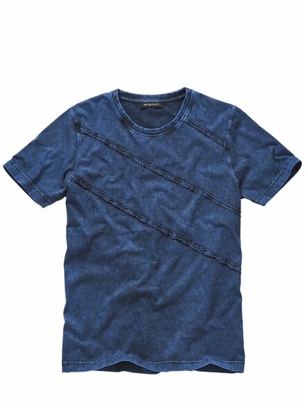 Voller-Leben-T-Shirt indigo