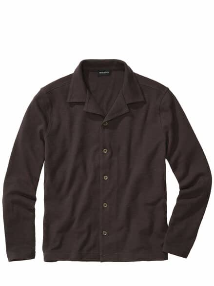 Jersey-Cardigan espresso
