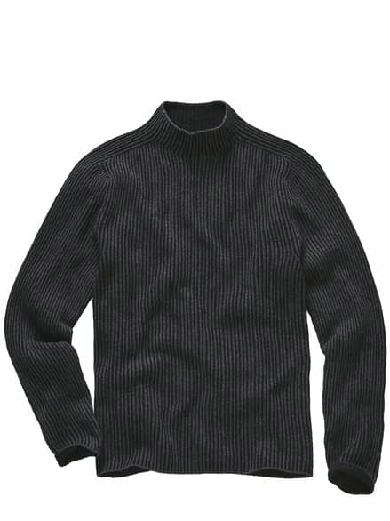 Grundform-Mockneck grillkohle