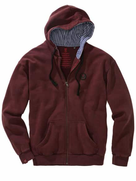 Zip-Up Hoodie Zollverein weinrot